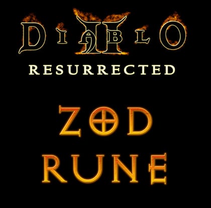 Buy Diablo 2 ZOD Rune