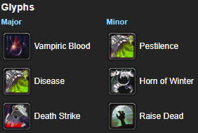 Glyphs for WotLK Death Knight (DK) Solo heroic Guide