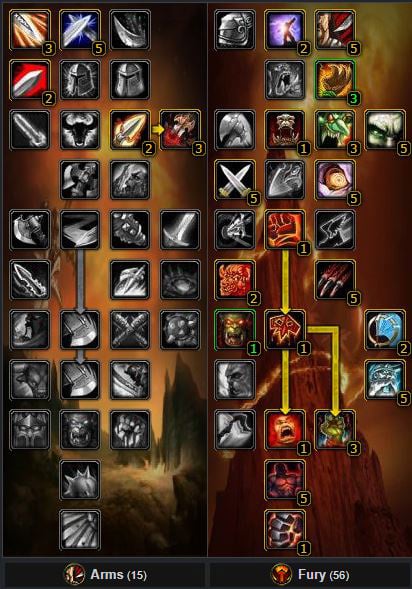 WoW WotLK Classic Warrior Level Guide Talents